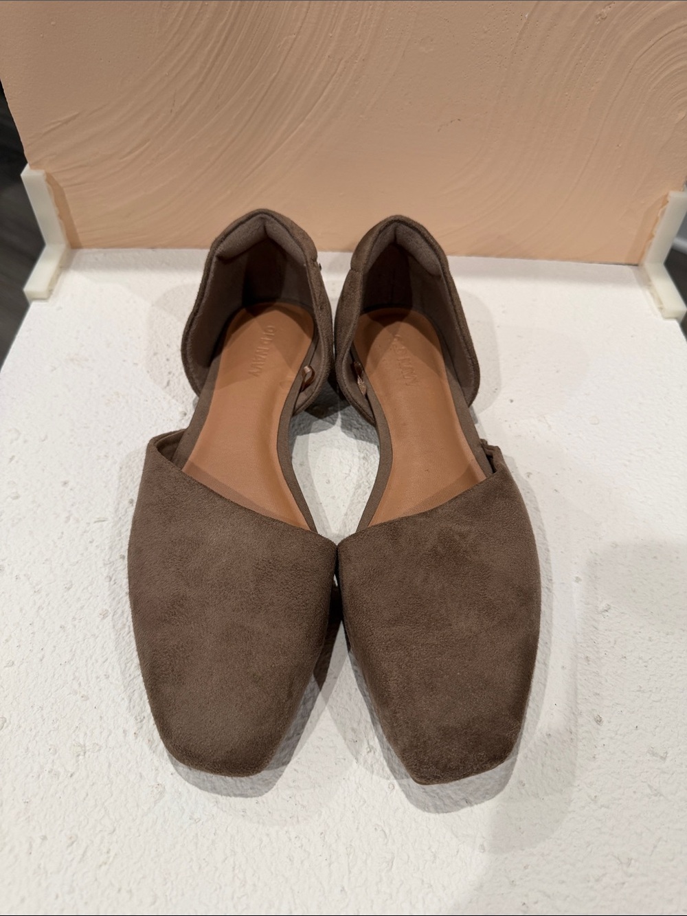 Women’s Taupe Suede Flats
